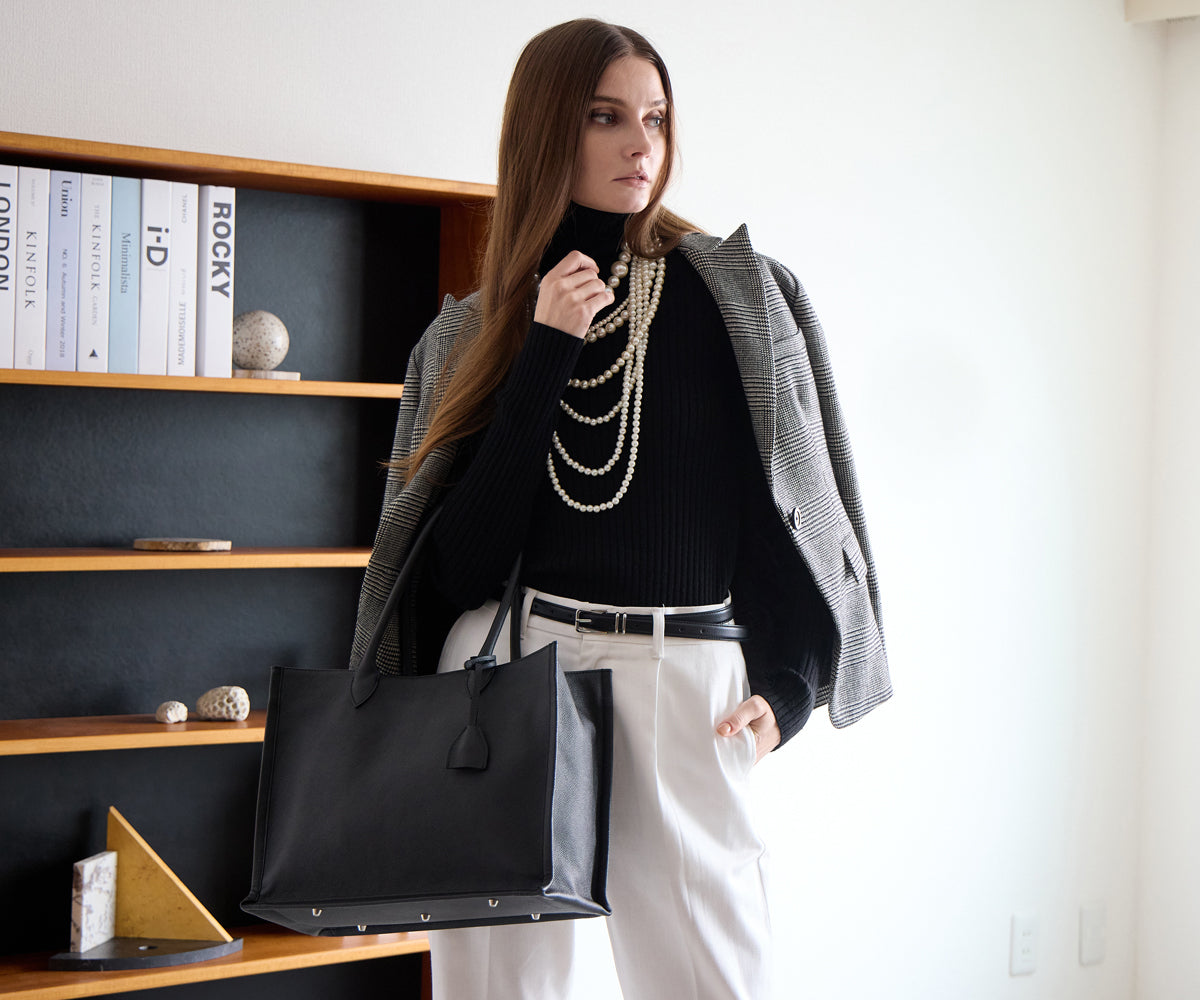 エリーナ トートバッグ Mサイズ グレインドカーフスキンVer.  1947-gr